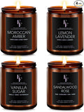 Scented Candles for Home Scented Aromatherapy Candles, 4 Pack 28 Oz Soy Wax by FFFRAGRFLOWING
