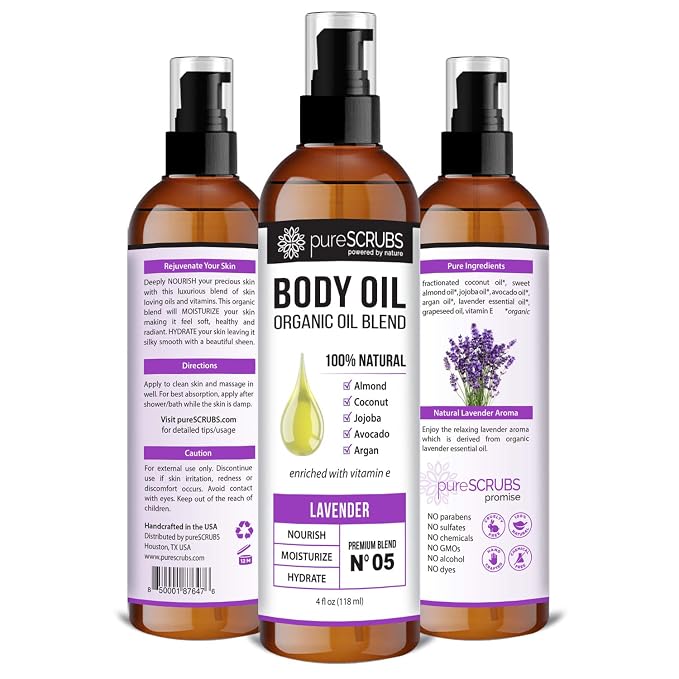 pureSCRUBS Ultra Moisturizing Lavender Body Oil Spray - Image 2
