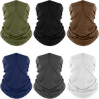 Fuinloth Neck Gaiter, 6 Pack Cooling UV Protection Bandana Face Mask Gator Scarf by fuinloth