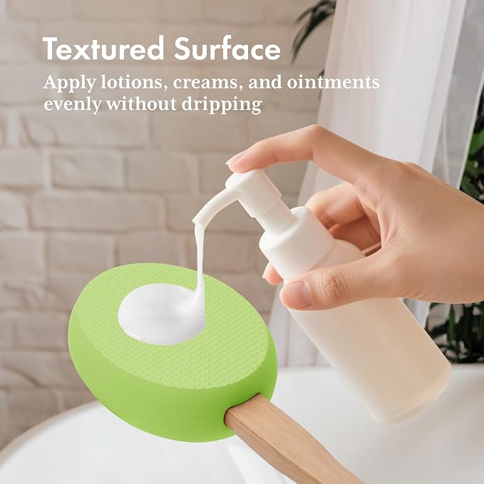 AmazerBath Lotion Applicator for Back, 4 Replacement Pads - Image 3