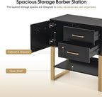 BarberPub Beauty Barber Station, Spa Wall Mount Storage Cabinet, Salon Equipment - Image 6