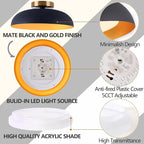 Bargeni Flush Mount Ceiling Light, 12.5 inch Ceiling Lighting Fixture, Mid - Image 2
