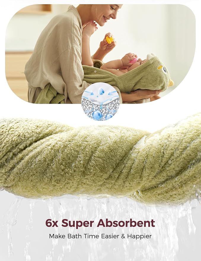 Momcozy Baby Bath Towels with Visualize Health Label - Image 5