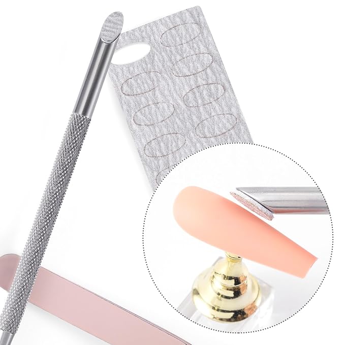 HINZIC Stainless Steel Nail Cuticle Pusher Tools Dual Ended Cuticle Remover - Image 5