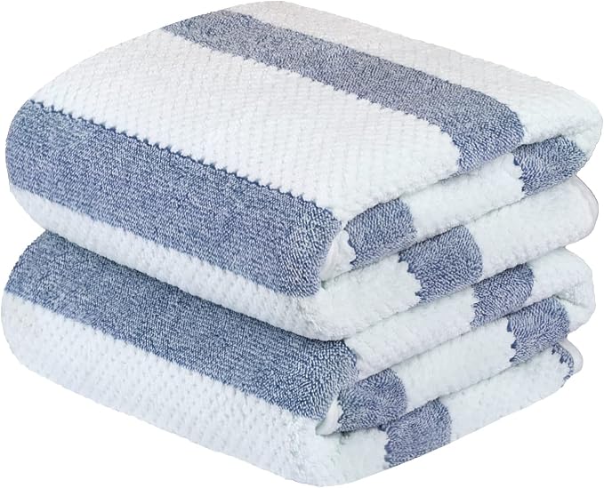 JML Microfiber Bath Towels, Bath Towel 2 Pack, Super Absorbent and Fast Drying by JML