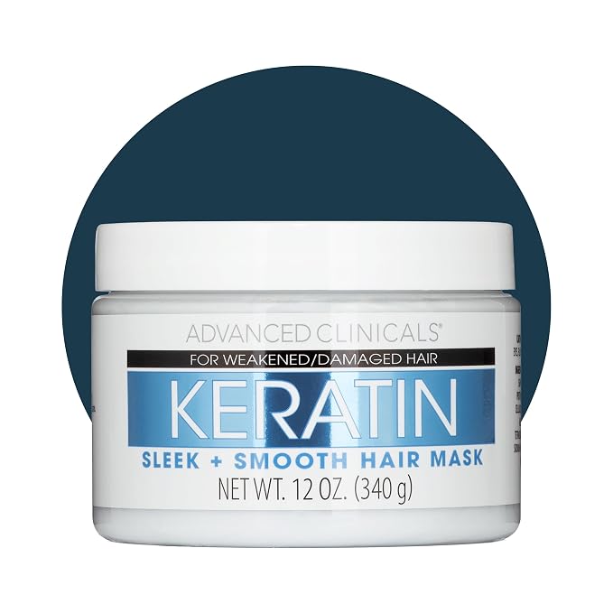 Advanced Clinicals Keratin Hair Mask Treatment, 12 Fl Oz by AdvancedClinicals