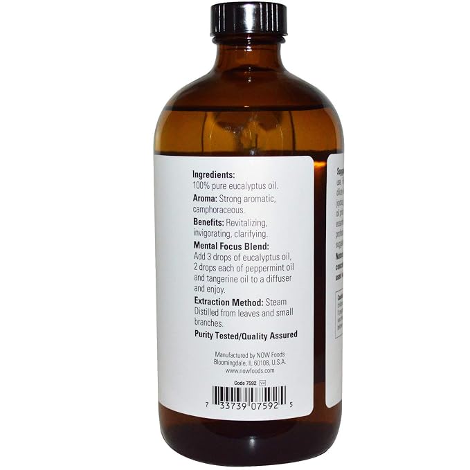 NOW Foods Eucalyptus Globulus Oil, 16 Fluid Ounce - Image 2