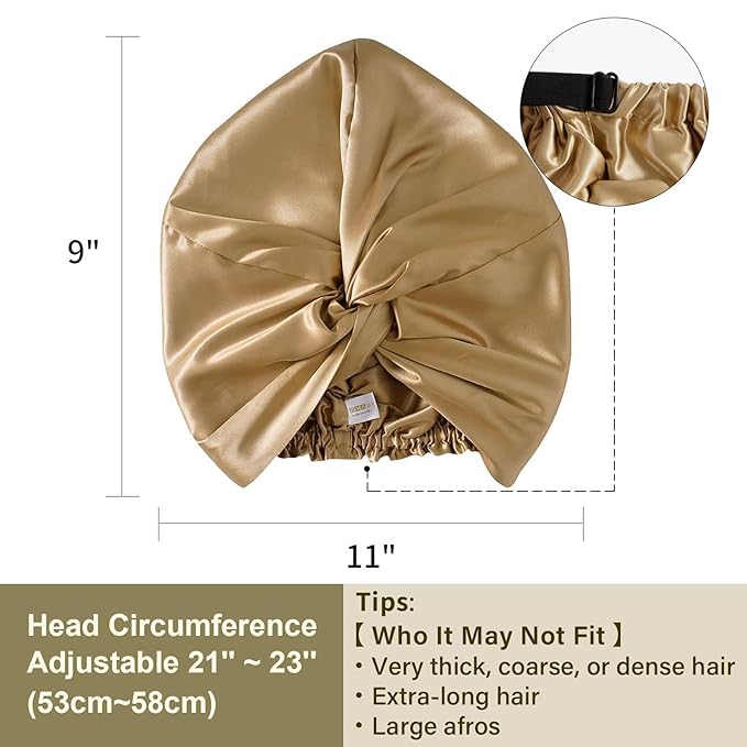 ZIMASILK 100% 22 Momme Mulberry Silk Bonnet - Image 5