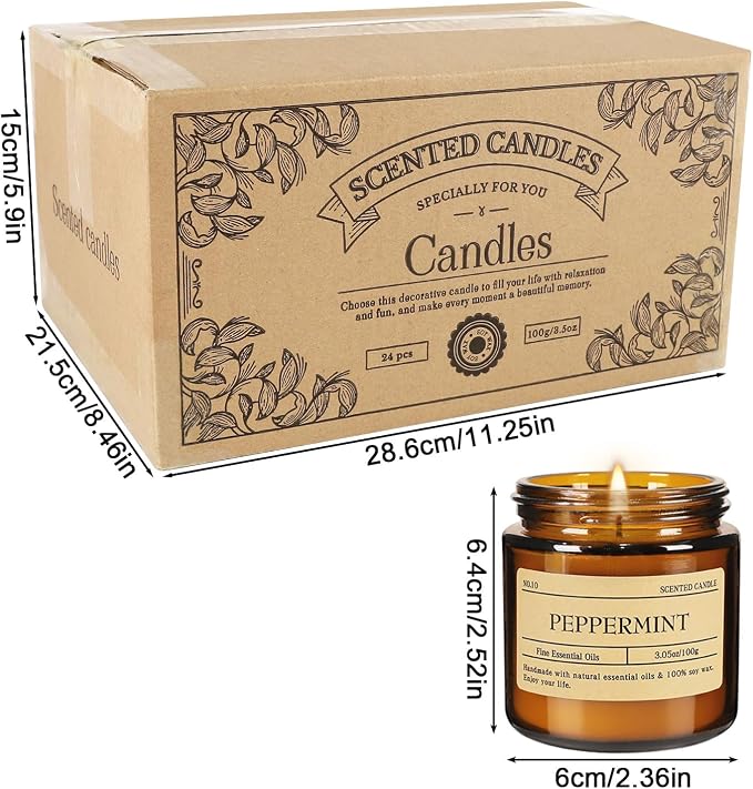 Scented Candle Set 24 Pack, Candle - Image 4