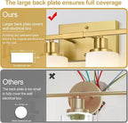 Indoi 4-Light Bathroom Light Fixtures, Brushed Gold Vanity Lights - Image 5