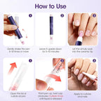 Gellen Ceramic Cuticle Oil Pusher Pen, 2-in-1 Cuticle Care Set - Image 9