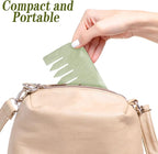 Geiserailie 2 Pcs Jade Combs Esthetician Supplies Massage Stone Hair Gua Sha - Image 5
