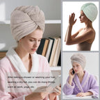 Microfiber Hair Drying Towel Wrap - Image 6