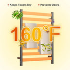 Heated Wall Mounted Electric Towel Warmer Rack, Timer & Temperature Control - Image 3