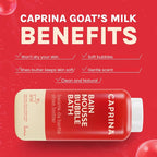 Caprina Fresh Goat’s Milk Bubble Bath, Hydrating Relaxing Foam Bath, - Image 4