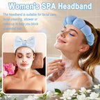 Zkptops 6Pcs Spa Headband for Washing Face Wristbands Set Women Bubble Makeup - Image 7