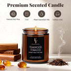 Teakwook Tobacco Scented Candle - Image 2