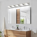 SineRise LED Modern Bathroom Vanity Light Fixtures, Brushed Nickel Modern - Image 7