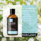 Jasmine Essential Oil 30ML/ 1.01FL.OZ, MAYJAM Pure Jasmine Oil Aromatherapy - Image 3