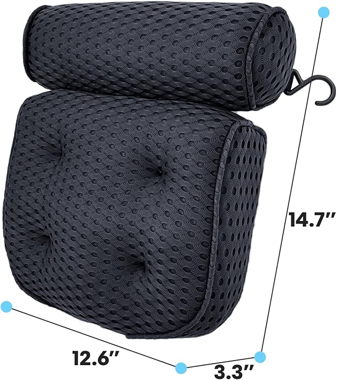 AEROiVi Luxury Bath Pillows for Tub，Bath Pillow Bathtub Pillows for Head and - Image 6