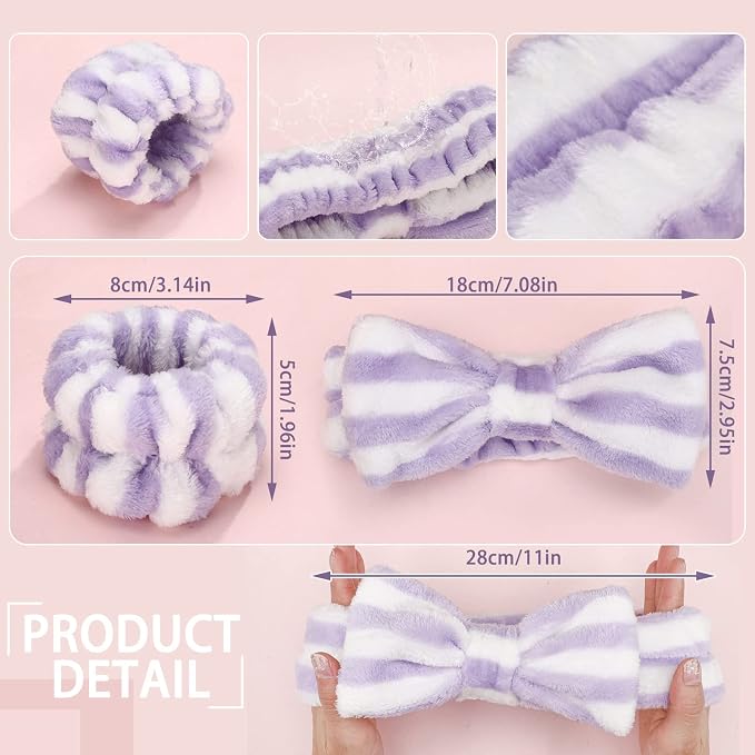 Janmini 36 Pcs Spa Headband and Wristbands Set - Image 3