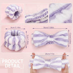 Janmini 36 Pcs Spa Headband and Wristbands Set - Image 3
