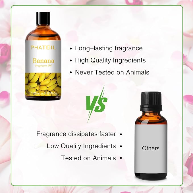 PHATOIL 3.38FL.OZ Banana Fragrance Oils - Image 4