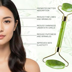Jade Roller and Gua Sha Set for Face & Body – 4-Piece Authentic Jade Facial - Image 5