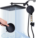 Black Large High Pressure Filtered Shower Head by BSTGZLUXU