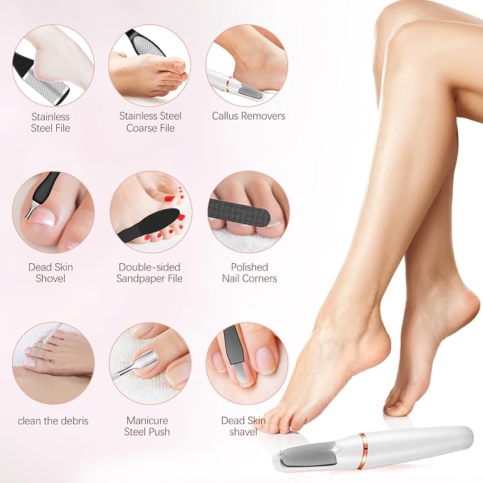 Electric Callus Removers for Feet, Haootadiy Electric Foot Callus Remover - Image 5