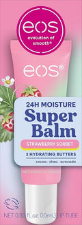 eos 24H Moisture Super Balm- Strawberry Sorbet, Lip Mask, Day or Night Lip by eosproducts