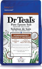 Dr Teal's Salt Soak with Pure Epsom Salt, Nourish & Protect with Coconut Oil by DrTeals