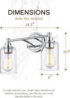 FEMILA Modern Bathroom Light Fixtures, 2-Light Bathroom Vanity Lights Over - Image 3