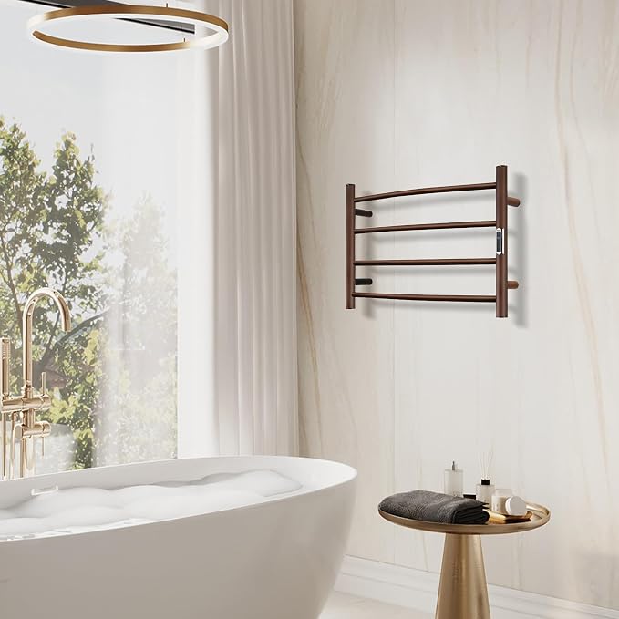 Towel Warmer with Built-in Timer Bathroom Wall Mounted Bath Towel Heater - Image 7