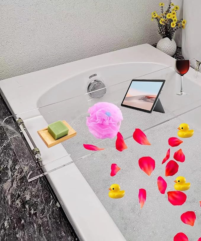 WANLIAN 33-Inch Luxury Bathtub Caddy Tray - Image 6