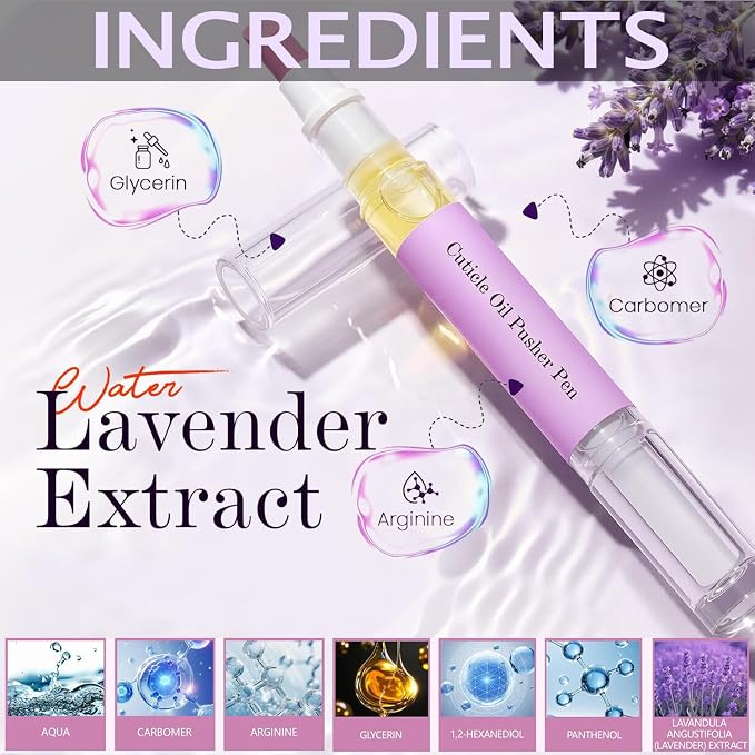 2-in-1 Cuticle Oil Pusher Pen, 2026 New Ceramic Cuticle Pusher Oil Pen - Image 2