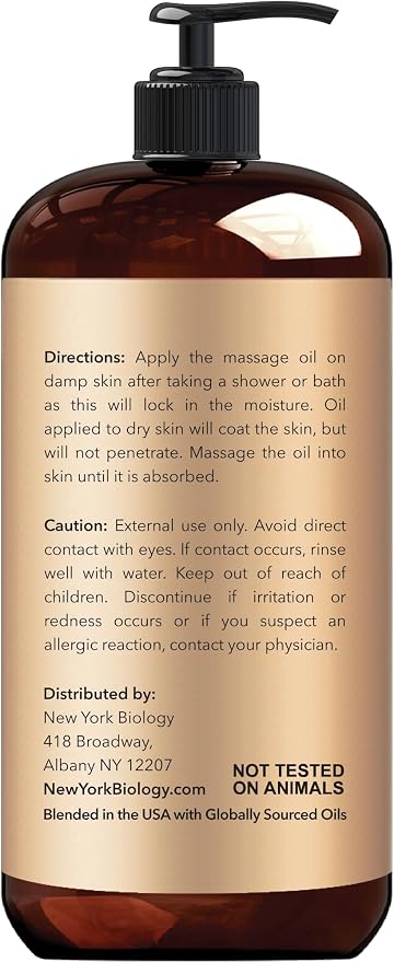 New York Biology Anti Cellulite Massage Oil 8 Fl Oz – Made - Image 3