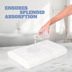 Wealuxe White Bath Towels Set of 4 — 27 x 54 Inch, 100% Ring Spun Cotton 650GSM - Image 5