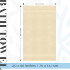 White Classic Luxury Bath Towels Large - Image 4