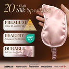 Breathable Silk Sleep Mask Blindfold, Elastic Blackout Eye Cover Headband - Image 2