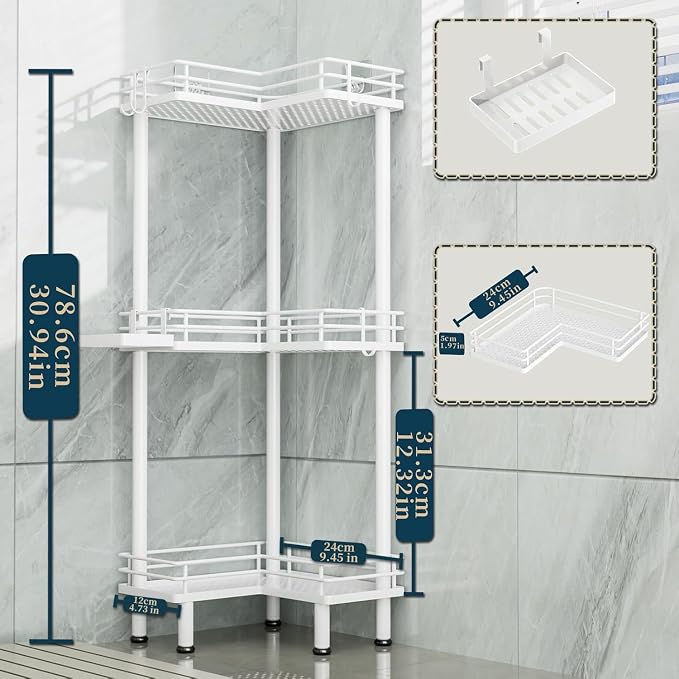 Consumest Corner Shower Caddy Standing - Image 7