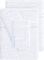 Belizzi Home 100% Cotton Towel Set, Contains 6 Soft Bath Towel, 6 Hand Towels - Image 3