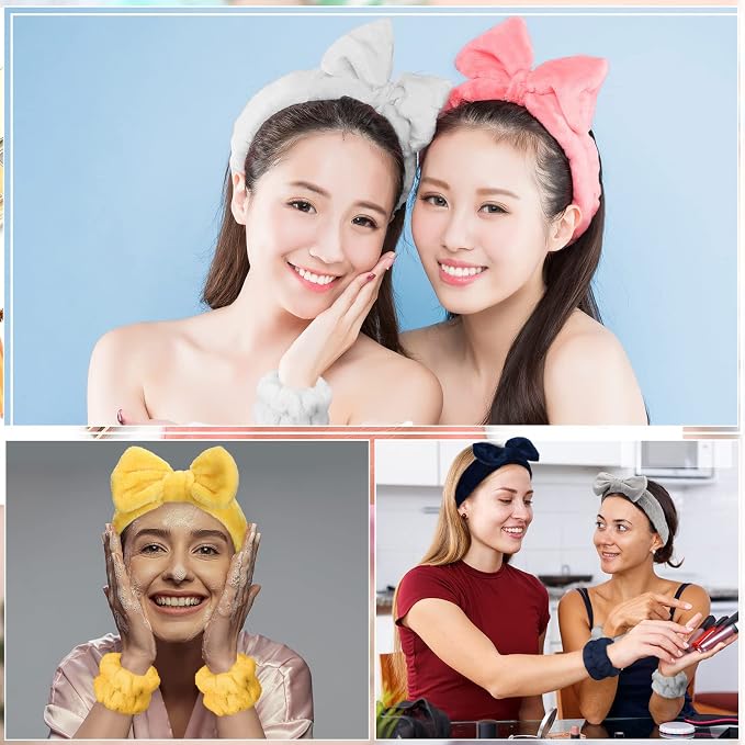 Janmini 36 Pcs Spa Headband and Wristbands Set - Image 7
