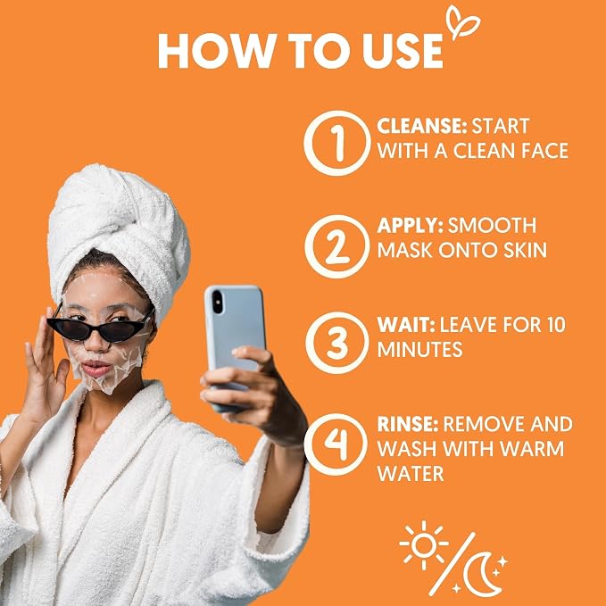 By Nature Vitamin C + Collagen Sheet Face Mask - Image 4