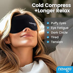 NEWGO 3D Cooling Sleep Mask, Weighted Cooling Gel Eye Mask - Image 3