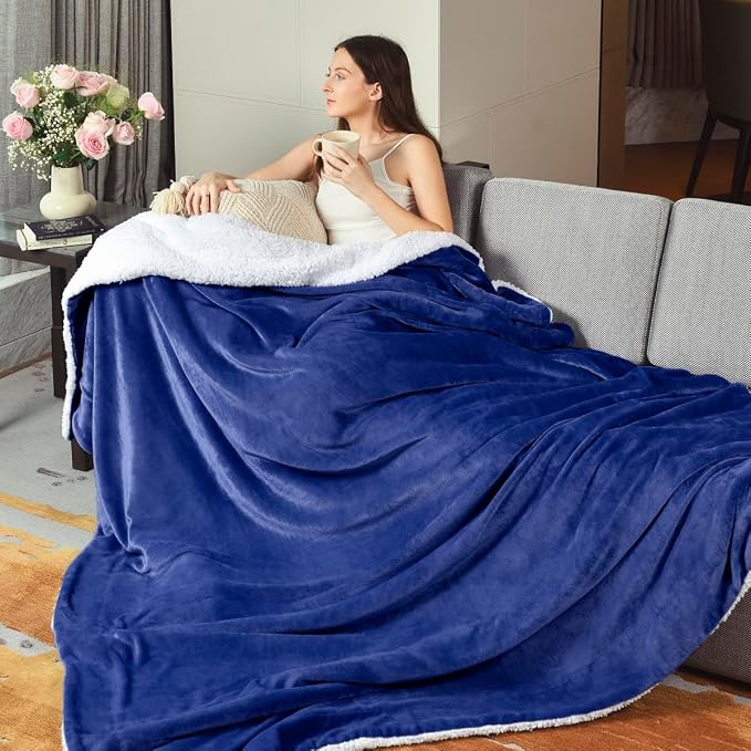 KAWAHOME Sherpa Fleece King Size Blanket - Image 7