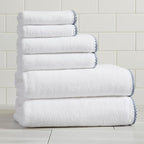 Great Bay Home Blue/White Bath Towel Set by GreatBayHome