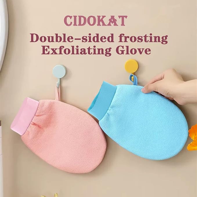Exfoliating Mitt For Body Scrub Exfoliator Glove Revive Glow Keesa Exfoliating - Image 5