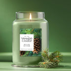 Yankee Candle Balsam & Cedar, Scented Candle, 22oz Large Jar - Image 4