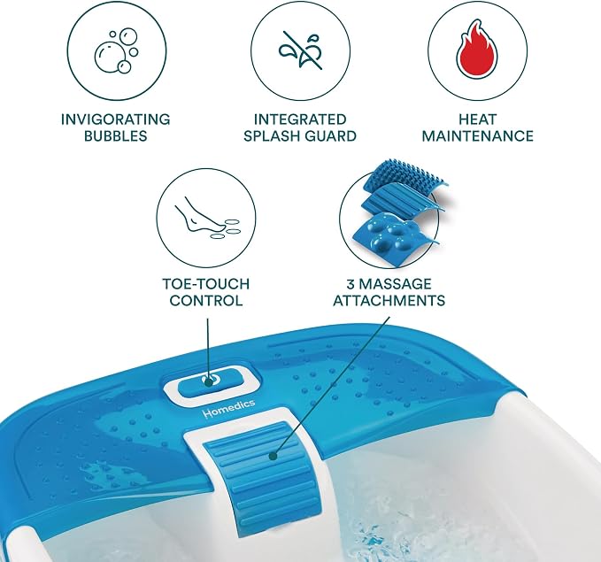 HoMedics Bubble Bliss Deluxe Foot Spa - Image 3